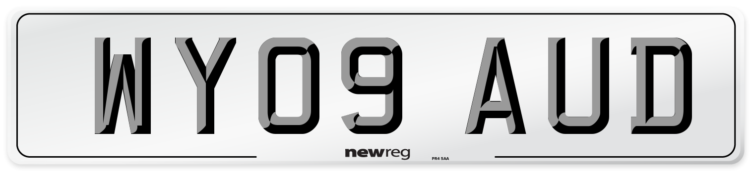 WY09 AUD Number Plate from New Reg